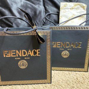 FENDACE (Fendi X Versace Collaboration) SHOPPING BAG BUNDLE